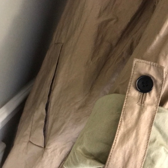 NWT ZARA Metallic Mid Length Trench Coat NWT - Picture 10 of 13